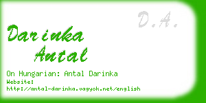 darinka antal business card